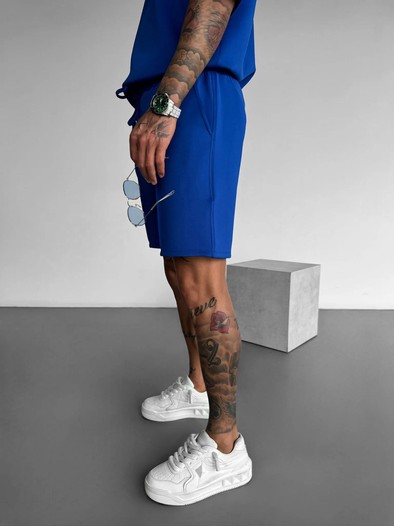Loose Fit Seam Diver Shorts  - Saks - Image 3